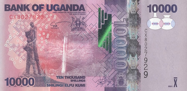 P52g Uganda 10.000 Shillings Year 2021